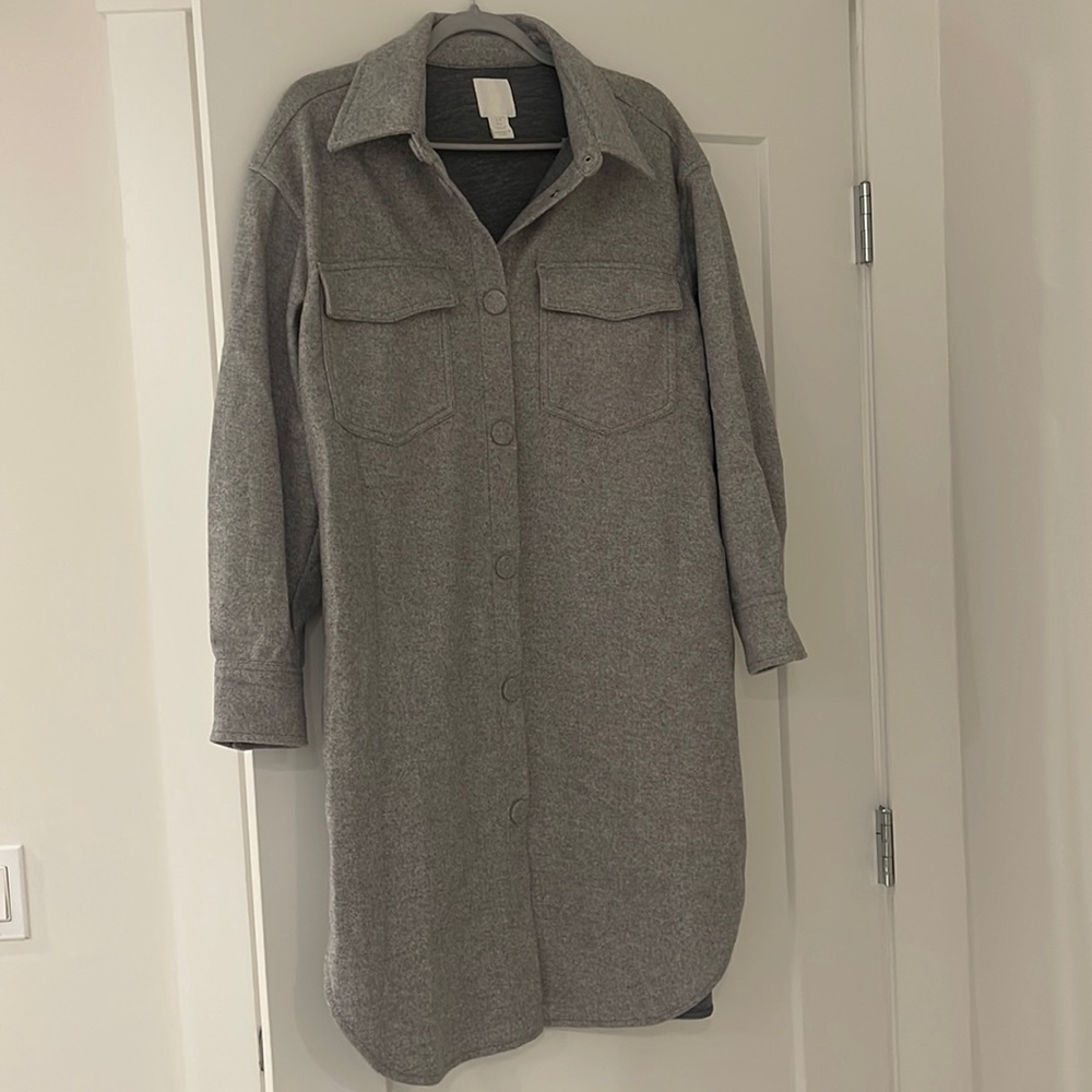 H&M Trench jacket - gray - mid length